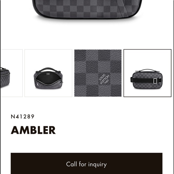 🛑SOLD🛑🔥🔥🔥Louis Vuitton Ambler Damier Graphite Bum Bag/Crossbody Bag - Picture 16 of 16